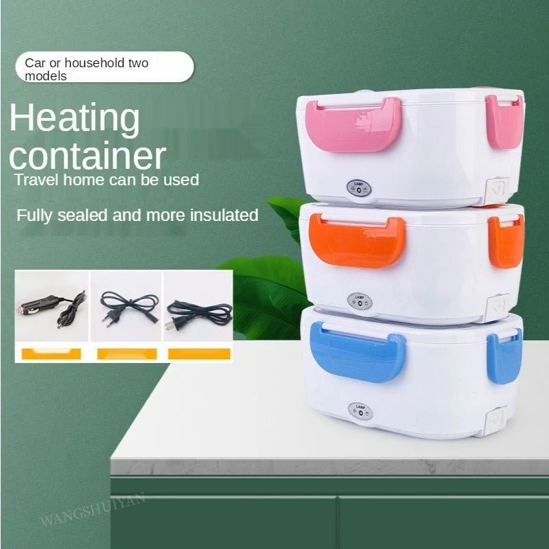 Portable Electric Heater Lunch Box – 12V Car-Friendly, Safe & Energy Efficient Food Warmer - Infinitygallery.store