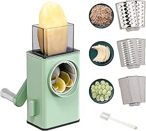 Stainless Steel Vegetable Cutter – Multi-Functional Mandoline Slicer with 3 Interchangeable Blades - Infinitygallery.store