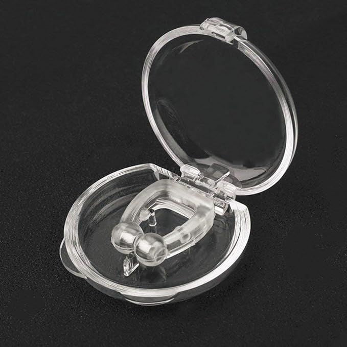 Anti-Snoring Nose Clip – Magnetic Nasal Dilator with Mirror Lid Case - Infinitygallery.store