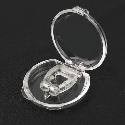 Anti-Snoring Nose Clip – Magnetic Nasal Dilator with Mirror Lid Case - Infinitygallery.store