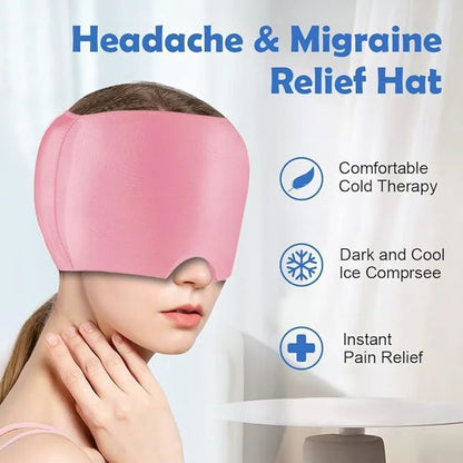 Migraine Relief Cap – Hot & Cold Therapy Headache Soother with Thermax Tech - Infinitygallery.store