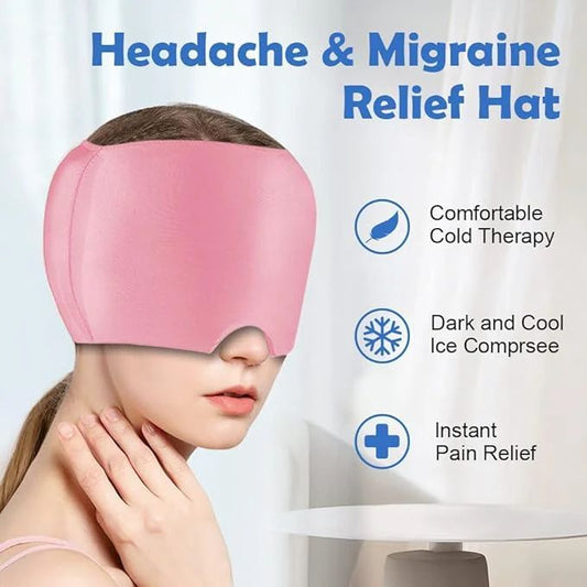 Migraine Relief Cap – Hot & Cold Therapy Headache Soother with Thermax Tech - Infinitygallery.store
