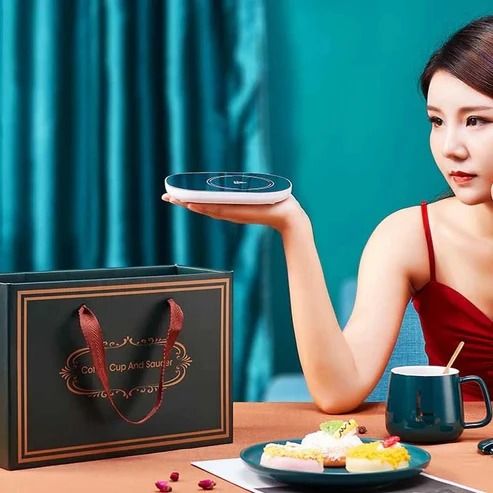 Smart Electric Coffee Mug Warmer – Portable & Temperature-Controlled Heating Plate - Infinitygallery.store
