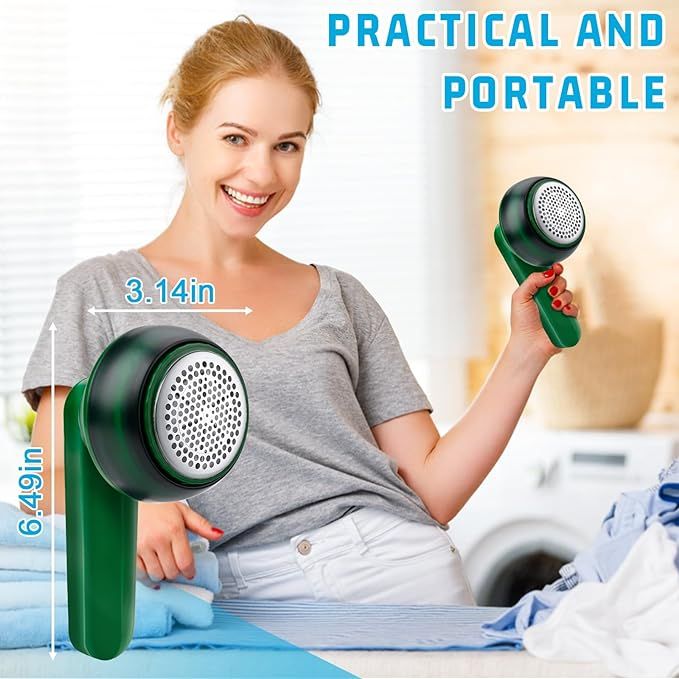 Rechargeable Electric Lint Remover – USB Fabric Shaver with Double Protection & Light Ring - Infinitygallery.store