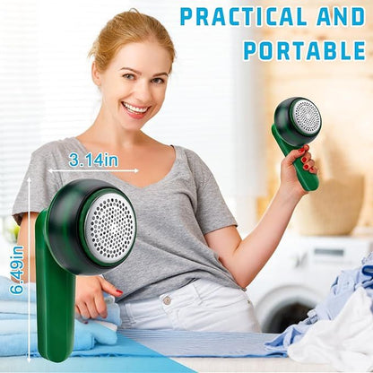 Rechargeable Electric Lint Remover – USB Fabric Shaver with Double Protection & Light Ring - Infinitygallery.store