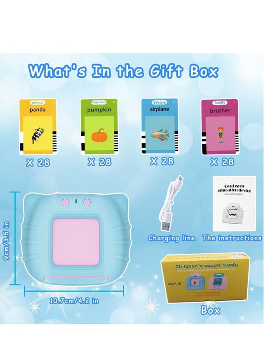 Talking Flash Cards for Toddlers – 112 Cards, 224 Words | Educational Learning Toy Ages 1-5 - Infinitygallery.store