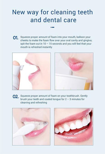 ✨ Teeth Whitening Mousse – Intensive Baking Soda Tooth Cleanser for Deep Stain Removal - Infinitygallery.store