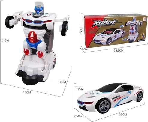 2-in-1 Robot Deform Car – Transforming Vehicle Toy for Kids - Infinitygallery.store