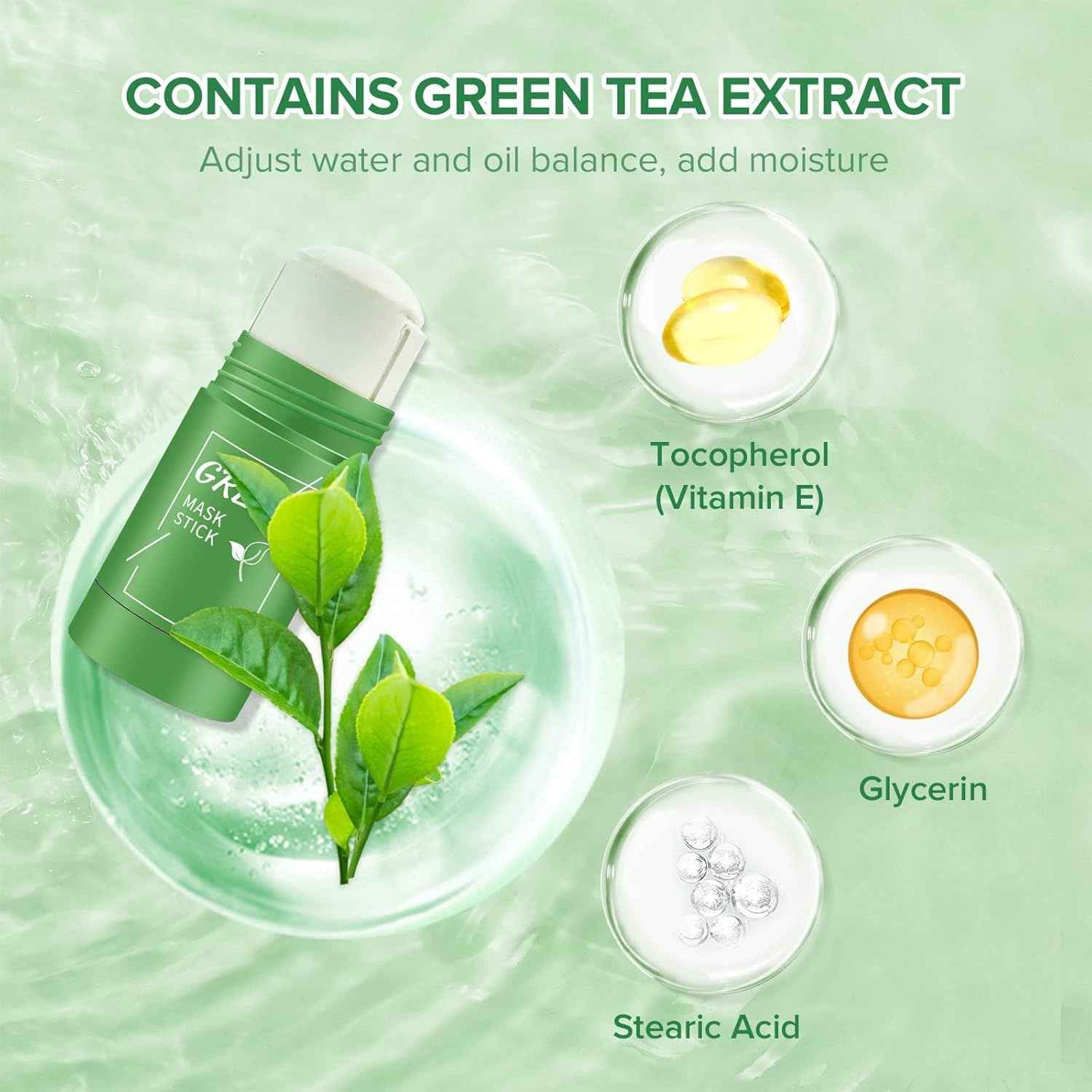 Green Tea Face Mask Stick – Deep Pore Cleansing & Oil Control