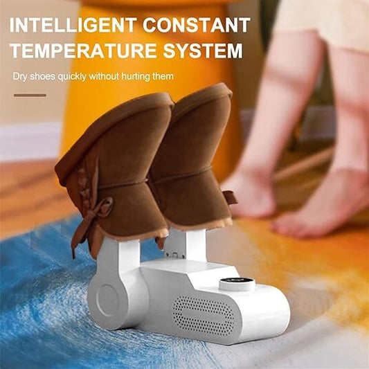 Foldable Electric Shoe Dryer – Portable 90° Folding Design with Timer & Constant Temperature - Infinitygallery.store