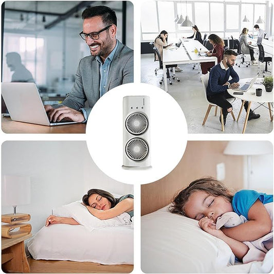 Double Ended Spray Fan – LED Mist Cooling with USB Rechargeable Design - Infinitygallery.store