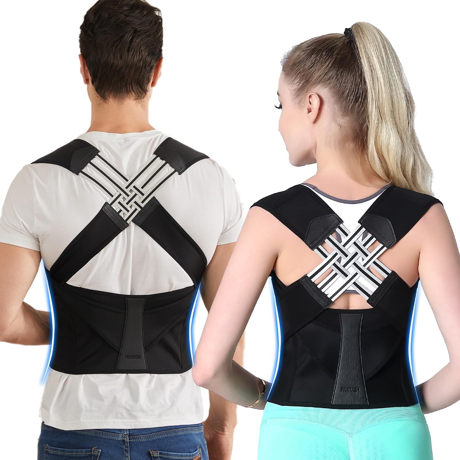 Adjustable Posture Corrector Belt for Back, Spine & Shoulder Support – Unisex Brace (M–XXL) - Infinitygallery.store