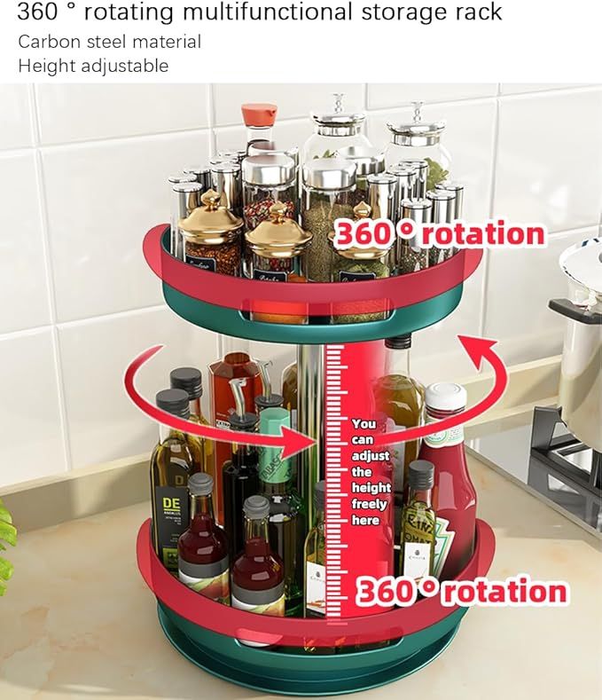 Pantry Cabinet Organizer – Multi-Tier Kitchen Storage Shelf for Dishes, Spices & Essentials - Infinitygallery.store