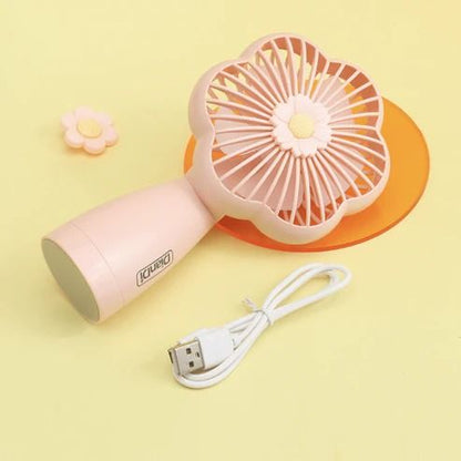 Compact Flower Fan – Stylish Mini Desk Fan with Adjustable Speeds & Quiet Cooling - Infinitygallery.store