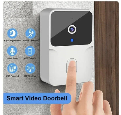 Wireless Smart Video Doorbell – HD, Two-Way Audio, Night Vision & Smartphone Alerts - Infinitygallery.store