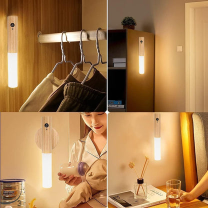 Induction Sensor Night Light – Magnetic Rechargeable LED Lamp with Motion & Light Detection - Infinitygallery.store