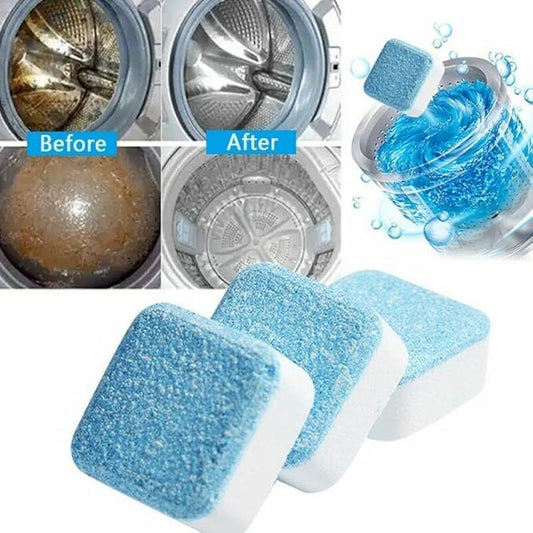 Washing Machine Cleaner Tablets (Pack of 12) – Deep Clean & Odor Removal for All Washers - Infinitygallery.store