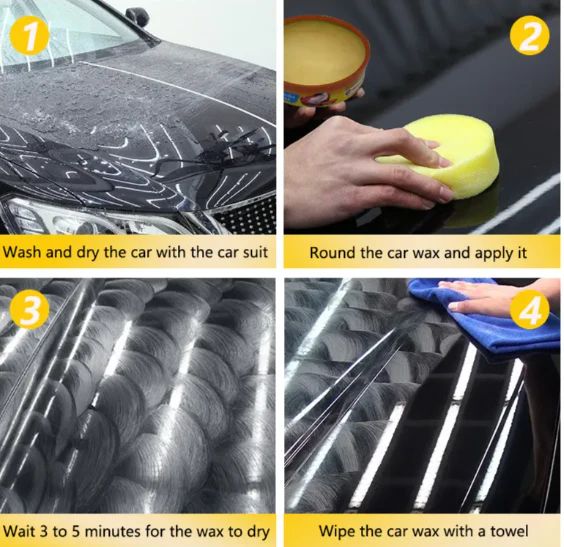Premium Car Polish Wax 230g – High Gloss, UV Protection & Hydrophobic Shine - Infinitygallery.store