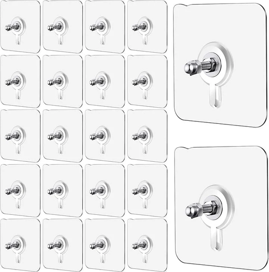 10 Pcs No Drilling Adhesive Wall Hooks – Heavy Duty & Damage-Free Hanging - Infinitygallery.store