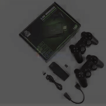 Wireless TV Game Console with Dual Wireless Controllers – 9 Simulators & 4K HDMI Output
