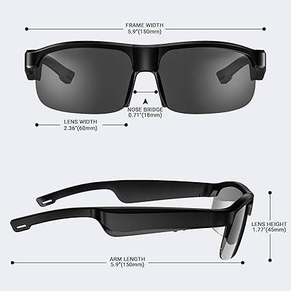 Bluetooth Smart Sunglasses – Wireless Audio & UV Protection in Style - Infinitygallery.store