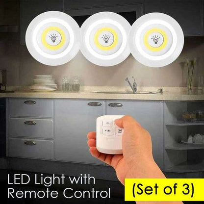 LED Puck Lights with Remote – 3-Pack Wireless COB + LED Lighting - Infinitygallery.store