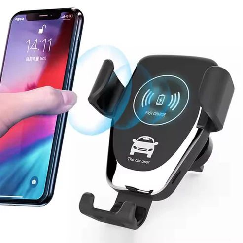 Auto Clamping Wireless Car Charger – Fast Charging with Smart Sensor Mount - Infinitygallery.store