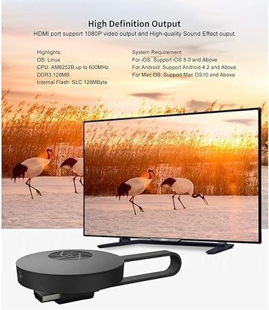 4K HD WiFi Display Receiver – Wireless Screen Mirroring Adapter - Infinitygallery.store