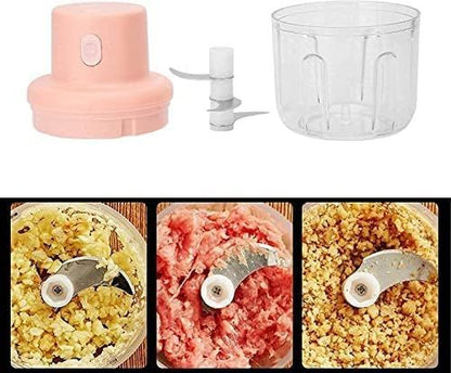 Wireless Electric Mini Food Chopper – Cordless, Portable & Battery Powered (250ml) - Infinitygallery.store