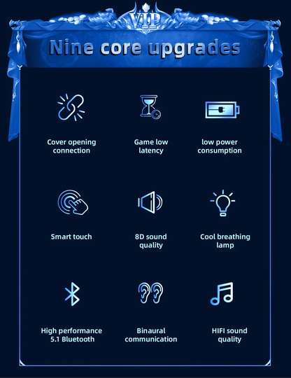 Pro60 Wireless Earphones – LED Display, Bluetooth 5.1, HiFi Sound, Touch Control - Infinitygallery.store