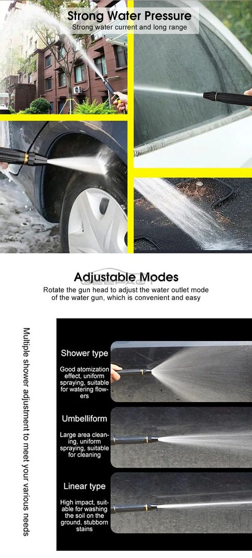 Heavy-Duty Brass Garden Hose Nozzle – Adjustable Spray Patterns | Infinity Gallery - Infinitygallery.store