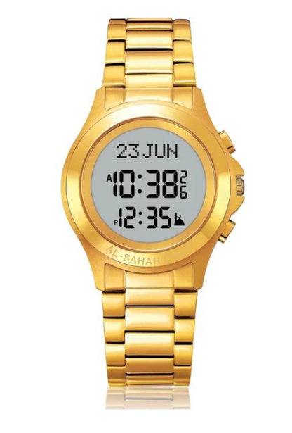 Al-Fajar Round Wrist Watch – Smart Salah Watch with Modern Design - Infinitygallery.store