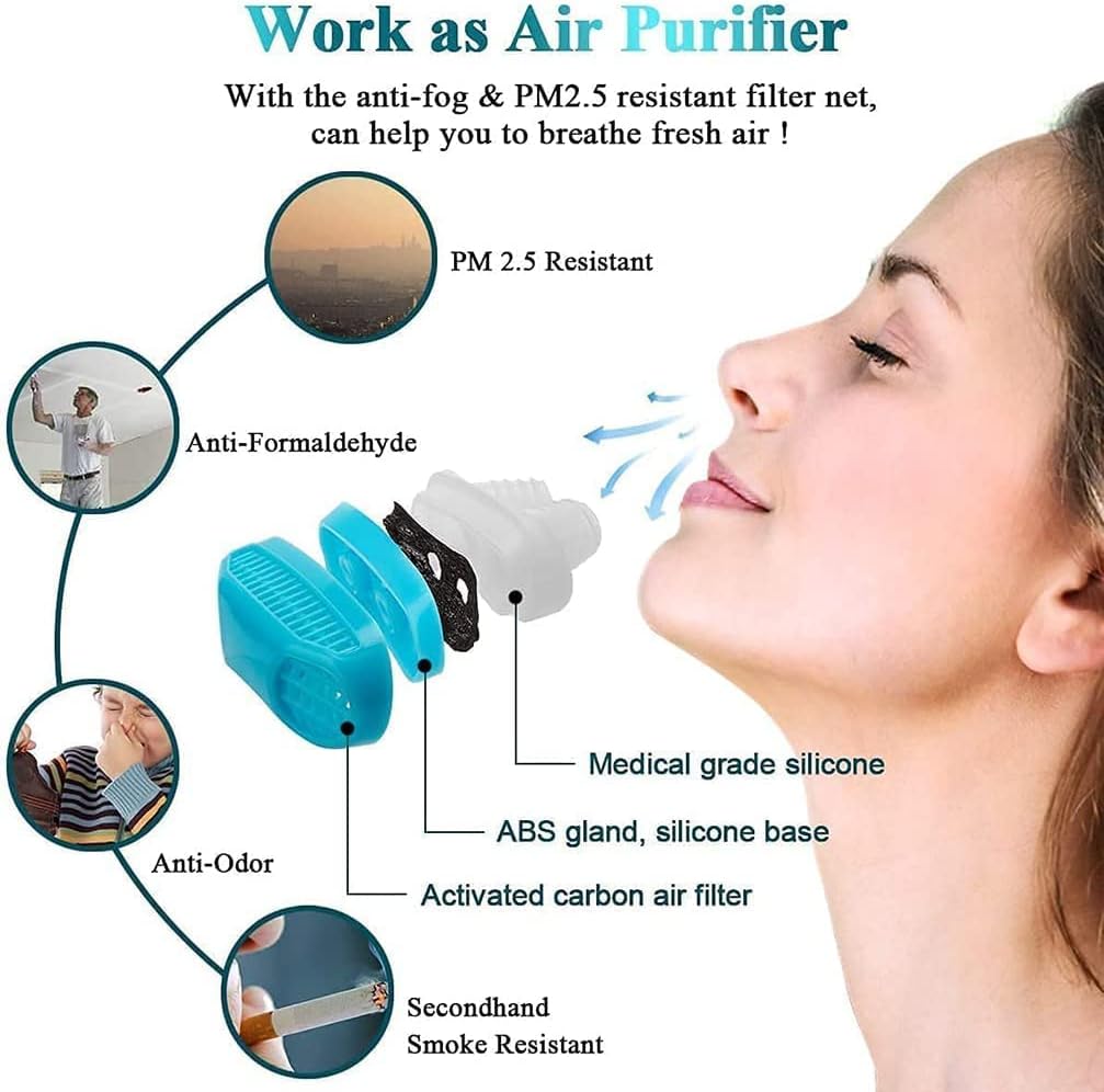 Anti Snoring Device – Comfortable Nasal Dilator with Air Filter - Infinitygallery.store