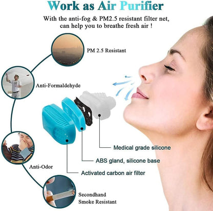 Anti Snoring Device – Comfortable Nasal Dilator with Air Filter - Infinitygallery.store