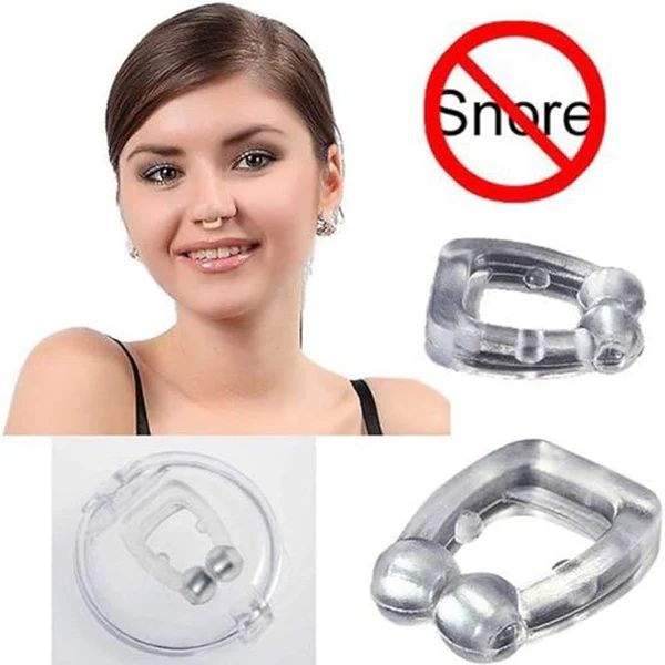 Anti-Snoring Nose Clip – Magnetic Nasal Dilator with Mirror Lid Case - Infinitygallery.store
