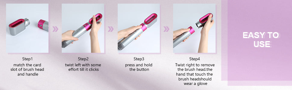 5-in-1 Multifunctional Hot Air Brush – Straighten, Volumize, Curl - Infinitygallery.store
