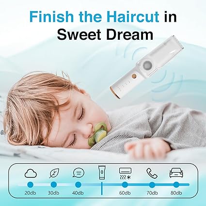 Baby Hair Clippers with Vacuum | Safe, Quiet & Mess-Free Grooming for Kids