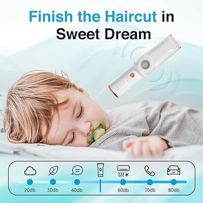 Baby Hair Clippers with Vacuum | Safe, Quiet & Mess-Free Grooming for Kids