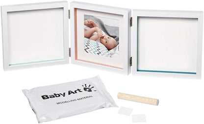 Baby Sweet Memories Photo Double Frame with Clay – Capture Precious Hand and Footprints | Keepsake Kit