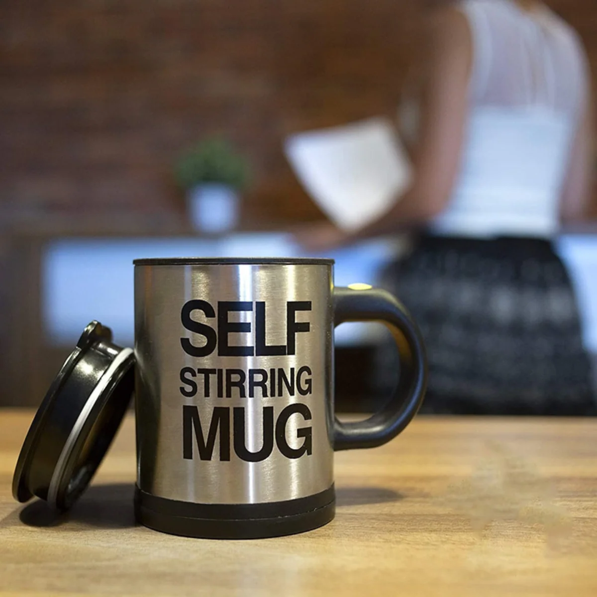 Self-Stirring Mug – Automatic Mixing Stainless Steel Coffee Cup - Infinitygallery.store