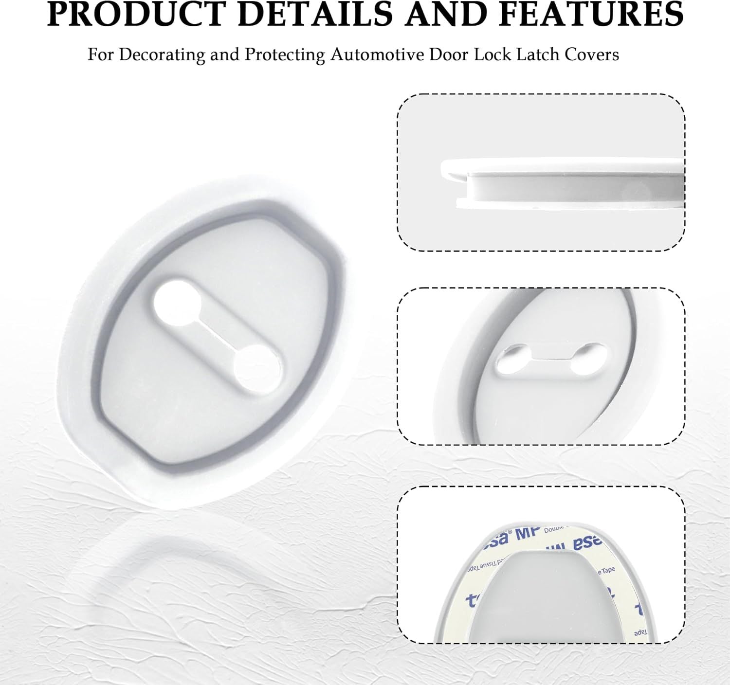 Universal Car Door Lock Silicone Covers – Scratch & Noise Protection (4/8/16 PCS) - Infinitygallery.store