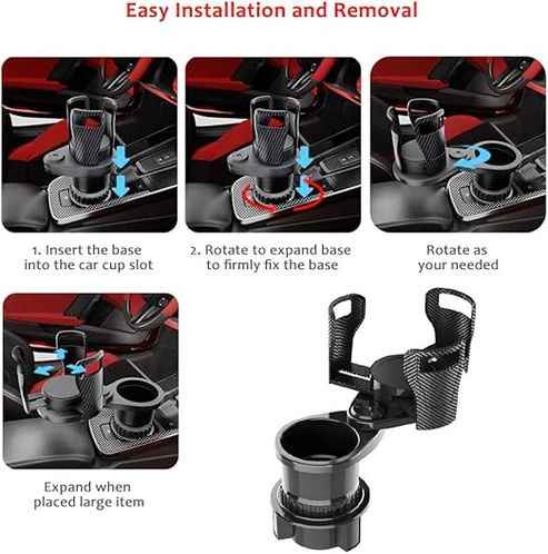 Car Drink Expander Holder – Dual Cup Organizer with Adjustable Size | Infinity Gallery