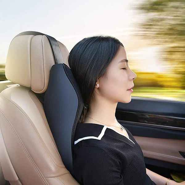 Car Seat Headrest Pillow – Ergonomic Memory Foam Neck Support with Washable Cotton Cover | Infinity Gallery