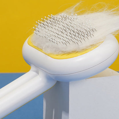 Pet Grooming Brush for Cats & Dogs – Self-Cleaning Comb with Massage Needles