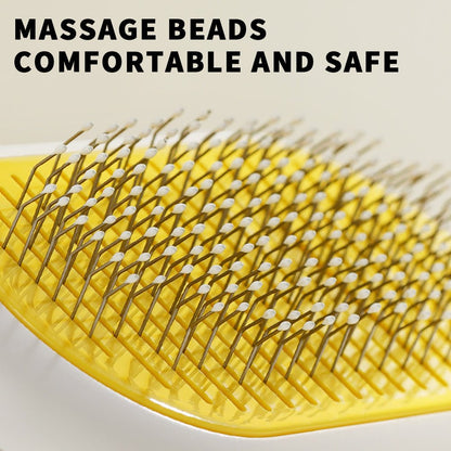 Pet Grooming Brush for Cats & Dogs – Self-Cleaning Comb with Massage Needles