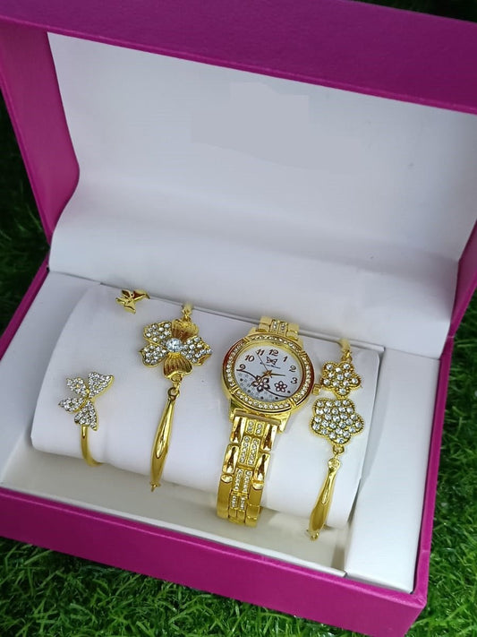 Celeste Jewels Women Set – Elegant Watch with Matching Bracelet - Infinitygallery.store