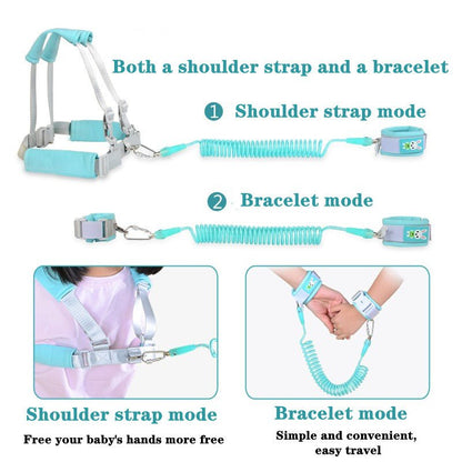 Children’s Anti-Lost Belt & Toddler Safety Harness – 2-in-1 Anti-Loss Wrist Strap & Walking Rope