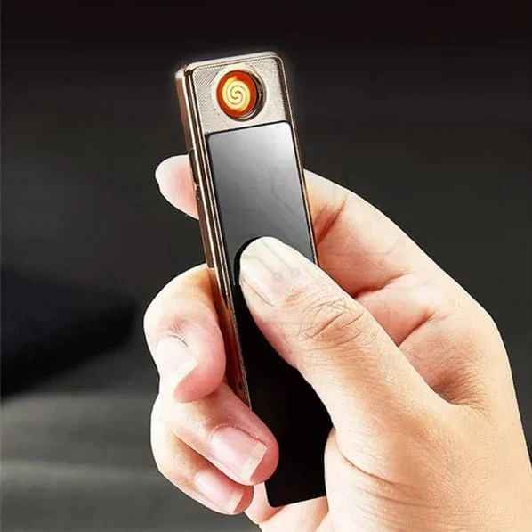Coil Slim USB Rechargeable Lighter – Windproof, Flameless & Eco-Friendly