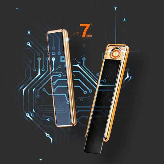Coil Slim USB Rechargeable Lighter – Windproof, Flameless & Eco-Friendly