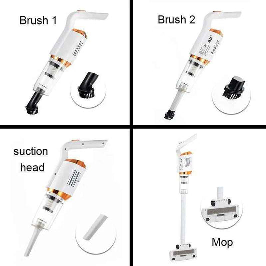 3-in-1 Cordless Handheld Vacuum Cleaner – 7500PA Suction, LED Light & HEPA Filter
